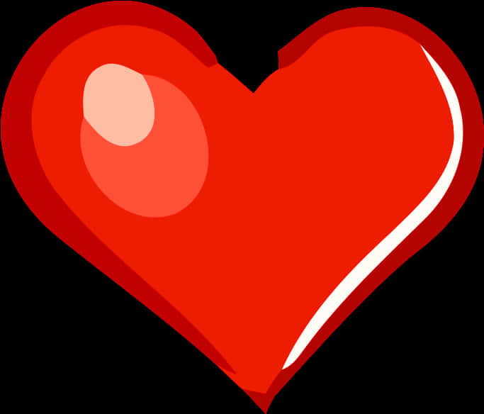 Red Heart Shaped Graphic