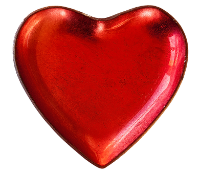 Red Heart Shaped Object PNG with transparent background