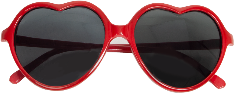 Red Heart Shaped Sunglasses