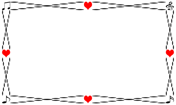 Red Hearts Black Background