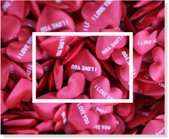 Red Hearts I Love You Confetti PNG with transparent background