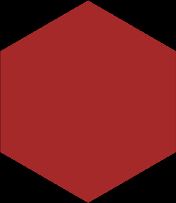 Red Hexagon Shape PNG with transparent background