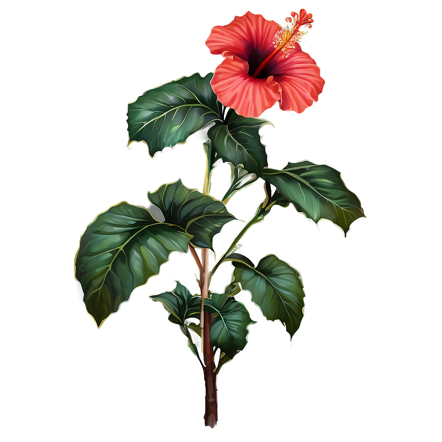 Red Hibiscus Png 20