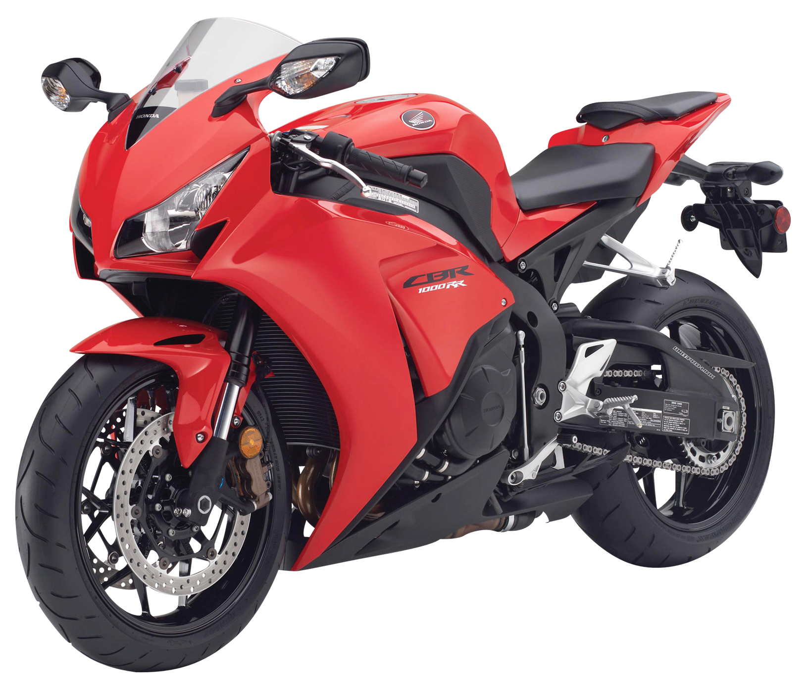Red Honda C B R1000 R R Sportbike PNG with transparent background