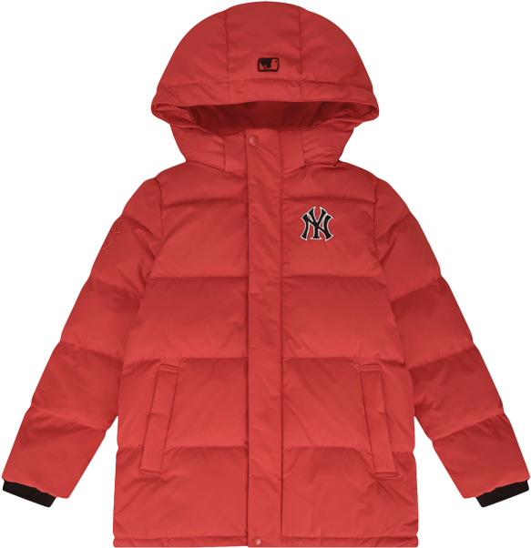 Red Hooded Winter Jacket