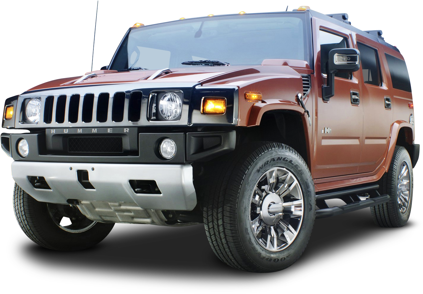 Red Hummer H2 S U V