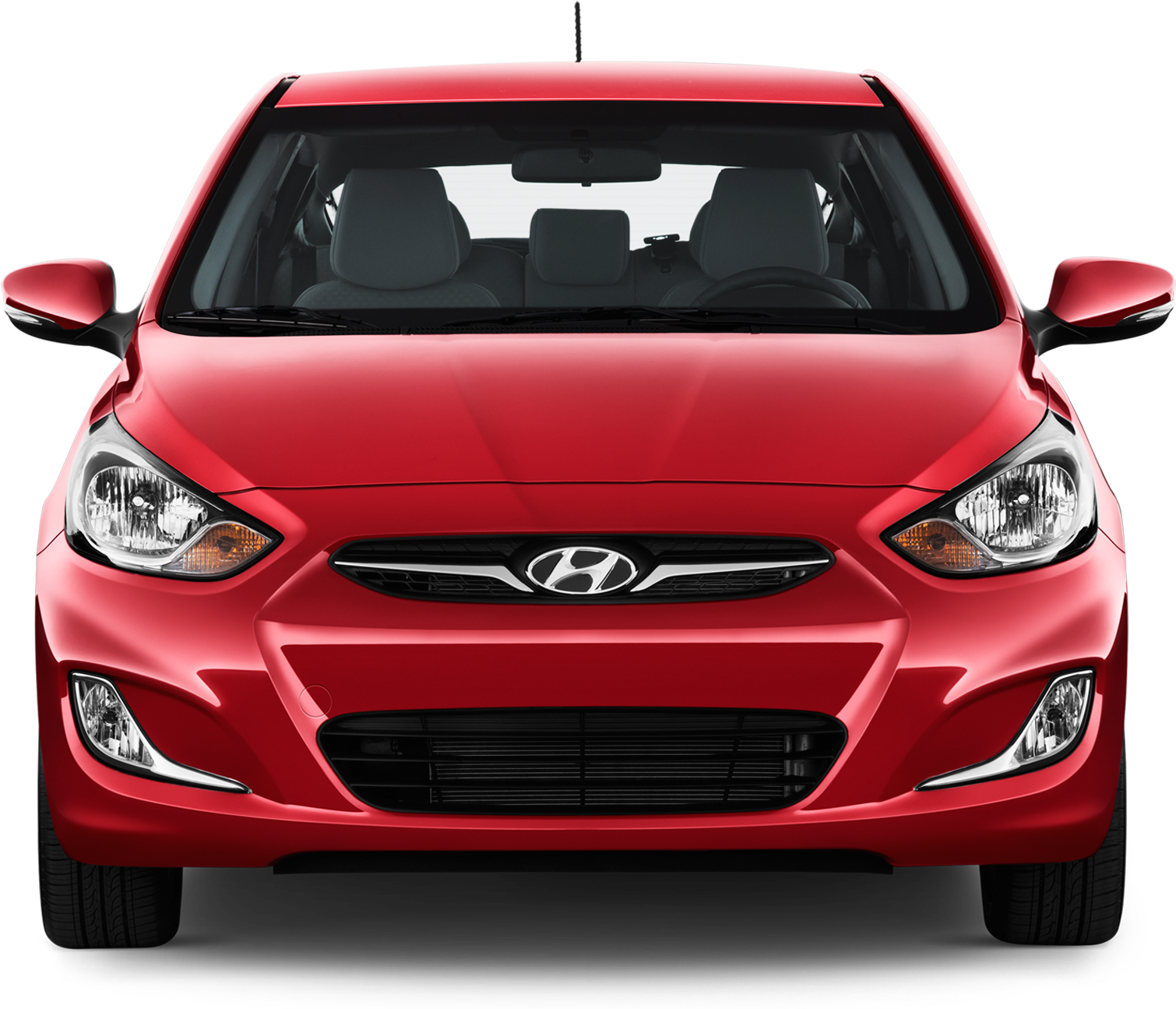 Red Hyundai Png Image - Hyundai Accent 2012 Front, Transparent Png PNG with transparent background