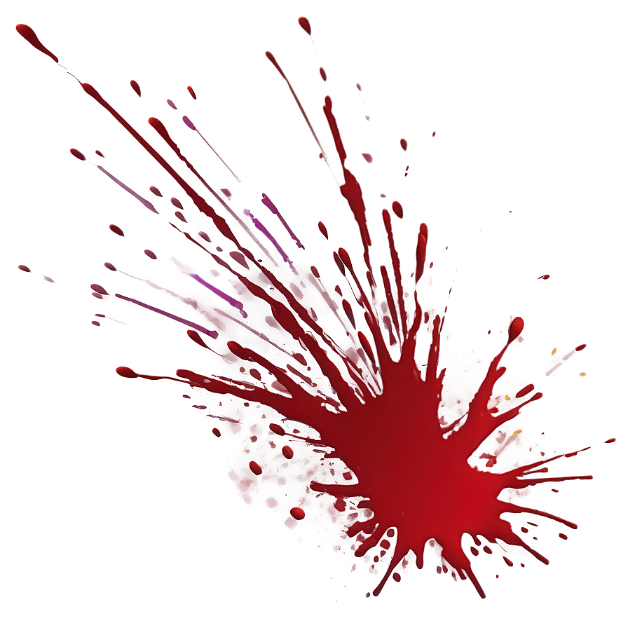 Red Ink Splatter Illustration Png 06132024