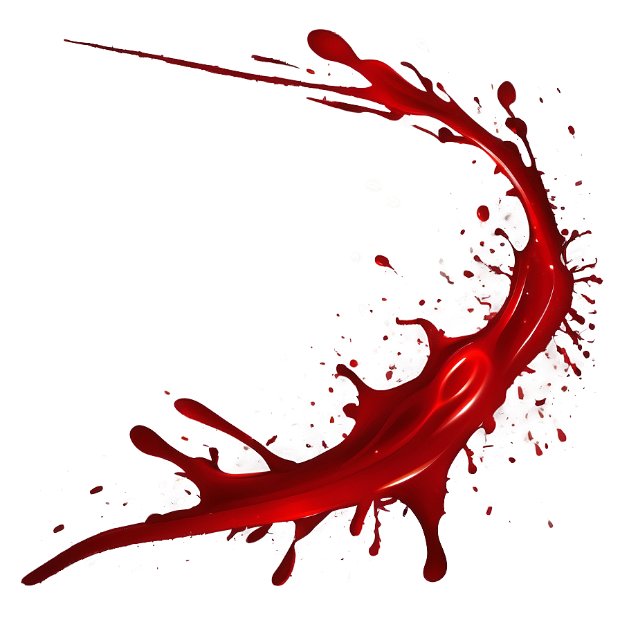 Red Ink Splatter Illustration Png Vnb46