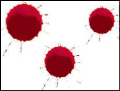 Red Ink Splatterson White Background