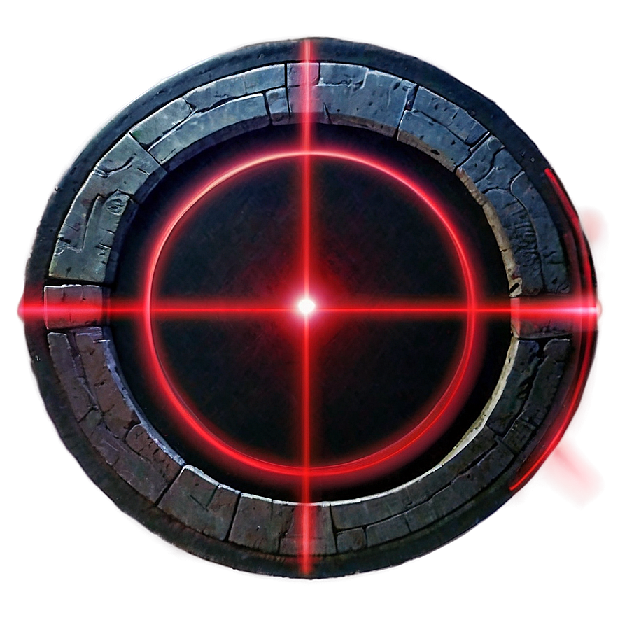 Red Laser Beam Circle Png Mwq29