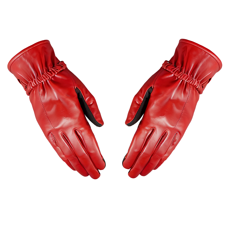 Red Leather Gloves Png Xnr2