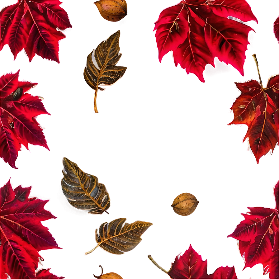 Red Leaves Falling Png Cnf41