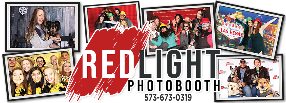 Red Light Photobooth Advertisement PNG with transparent background