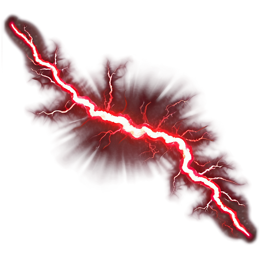 Red Lightning Flare Png 27