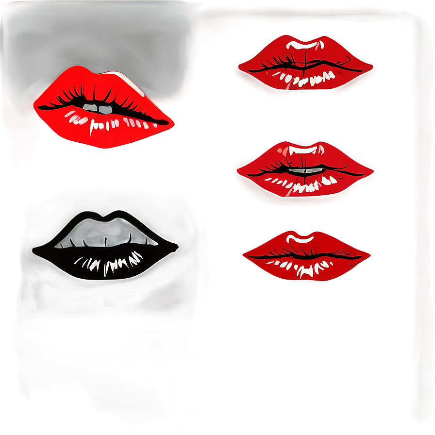 Red Lips Drawing Simple Png Bkp