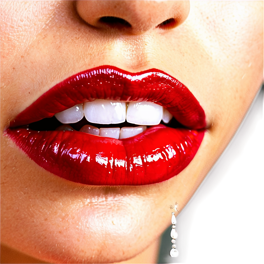 Red Lips Mural Design Png Cyu