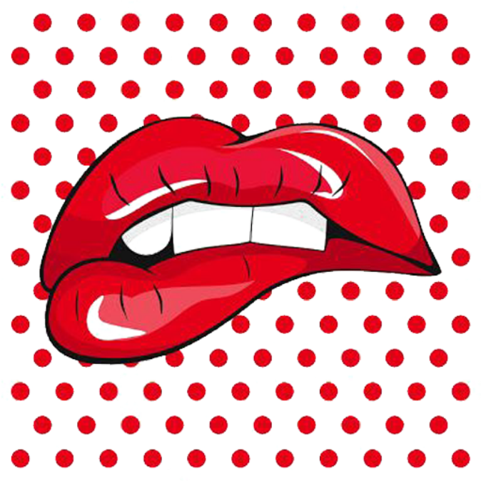 #mq #lips #sexy #lip #mouth #red #dots #background - Pop Art Wallpaper Lips, HD Png Download PNG image with a transparent background, free high-resolution download