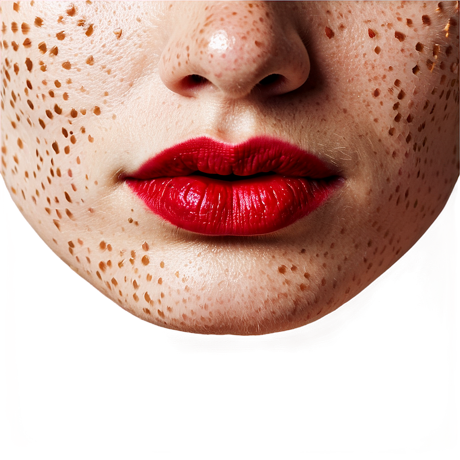 Red Lips With Freckles Png Dtv