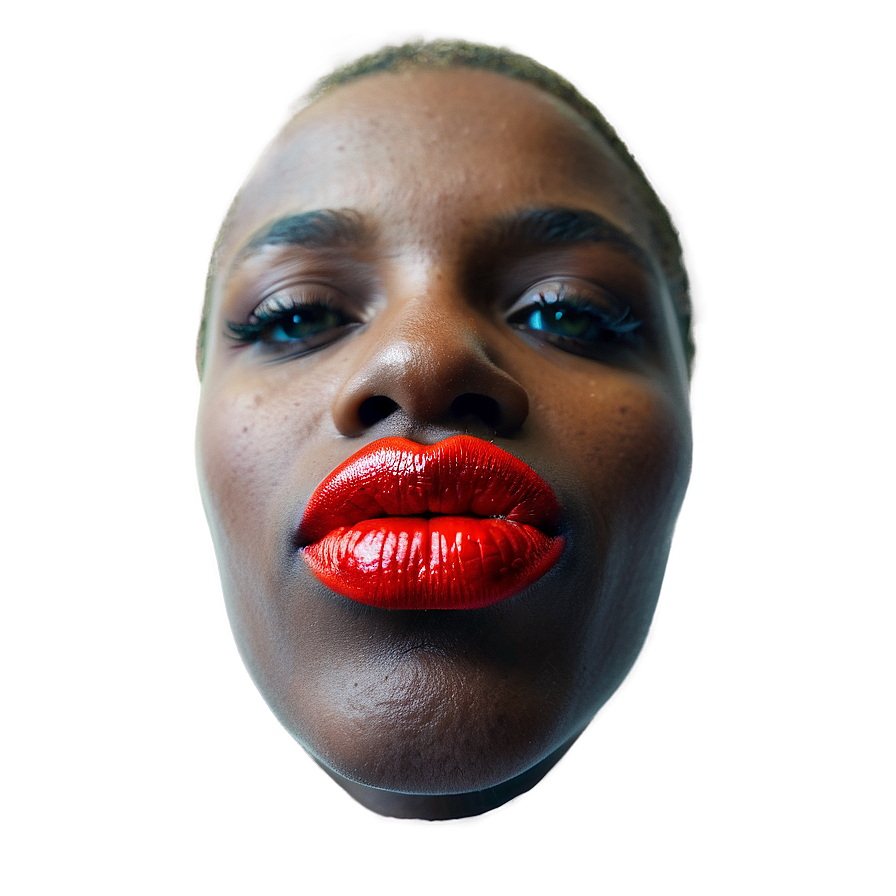 Red Lips With Lip Ring Png 06112024