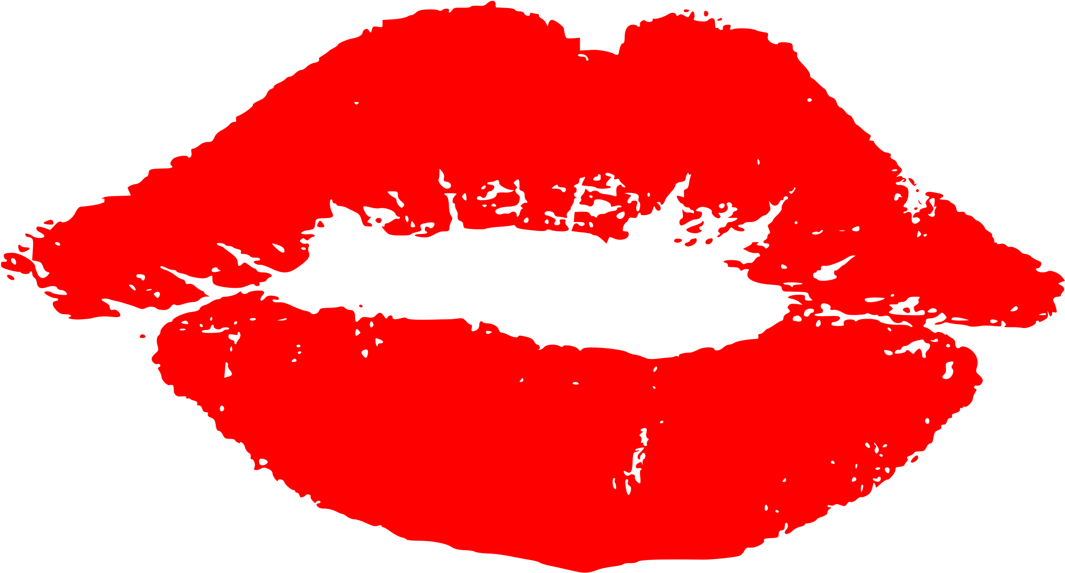 Red Lipstick Kiss Mark PNG with transparent background