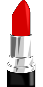 Red Lipstick Vector Illustration PNG with transparent background