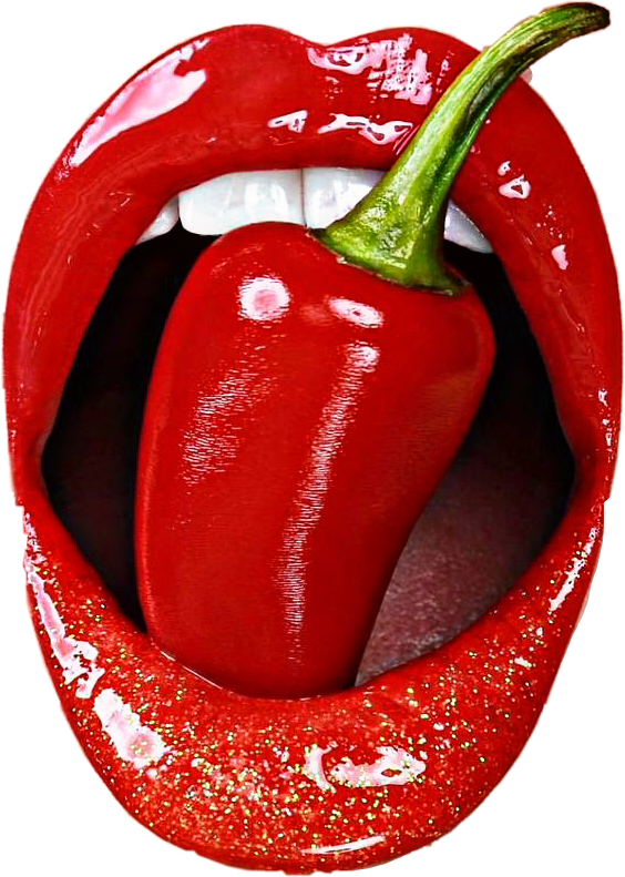 #red #pepper #lips #mouth #teeth #lipstick #freetoedit - Lips & Pepper, HD Png Download PNG image with a transparent background, free high-resolution download