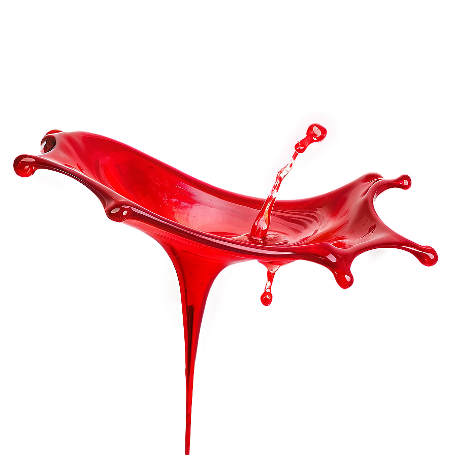 Red Liquid Splash Png 29