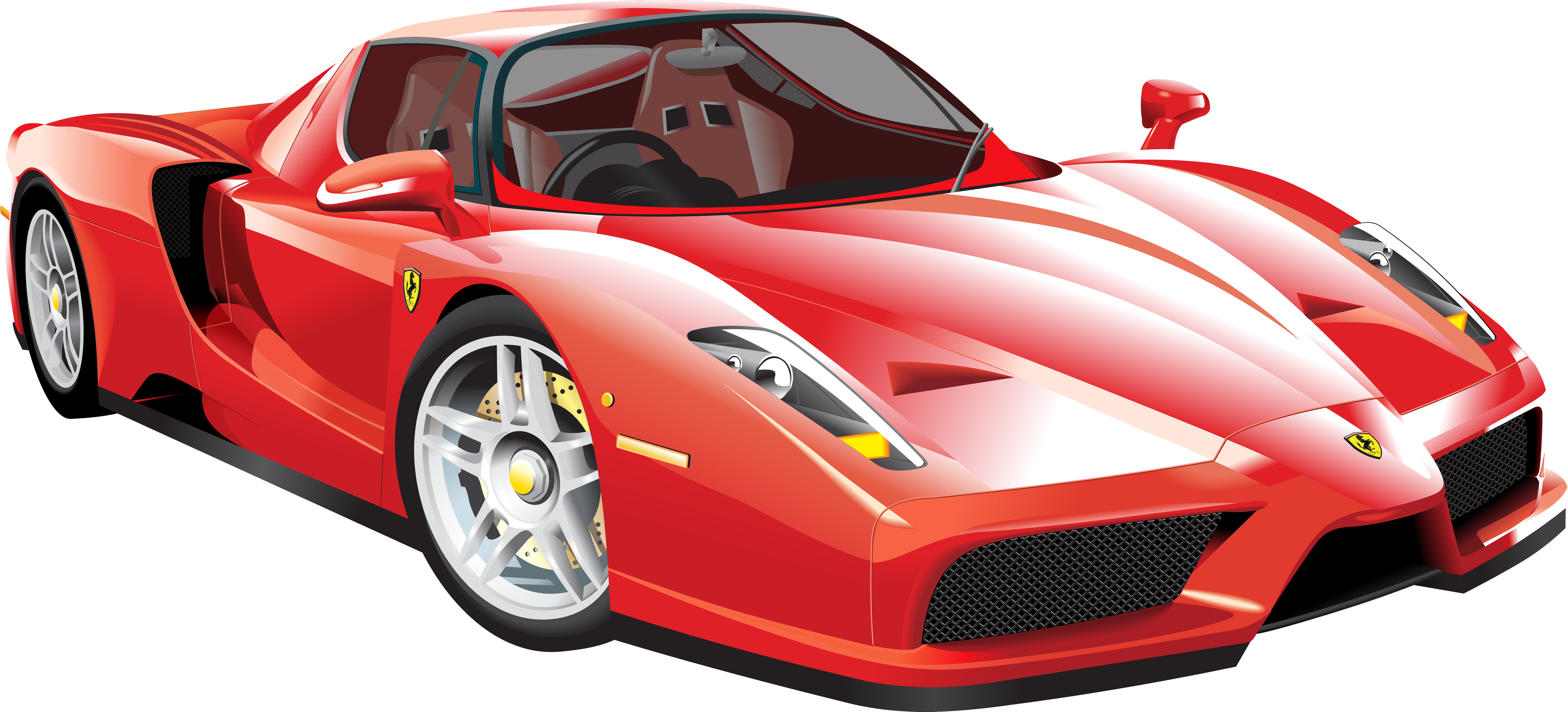 Red Luxury Sports Car Illustration