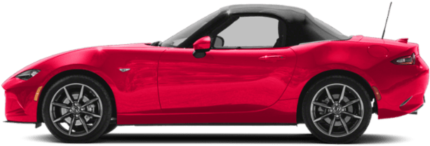 Red Mazda M X5 Roadster Side View