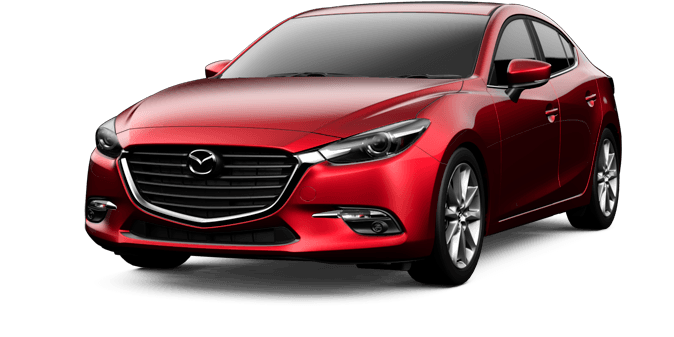 Red Mazda Sedan Model