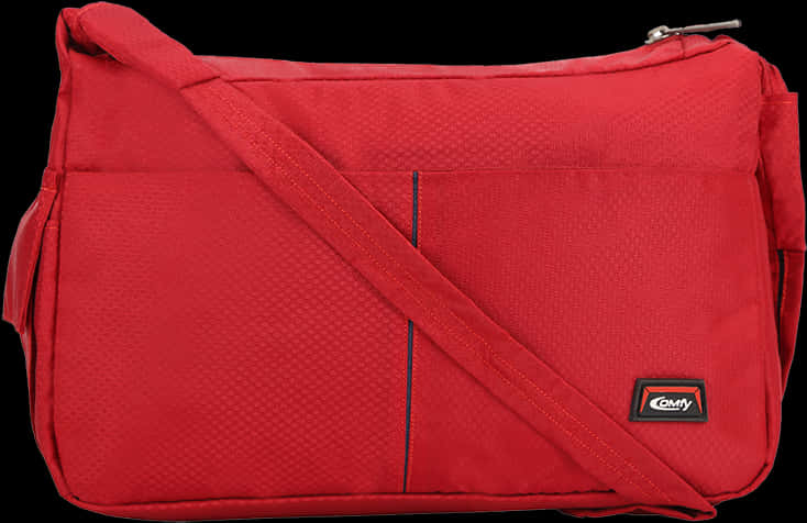 Red Messenger Bag Product Photo