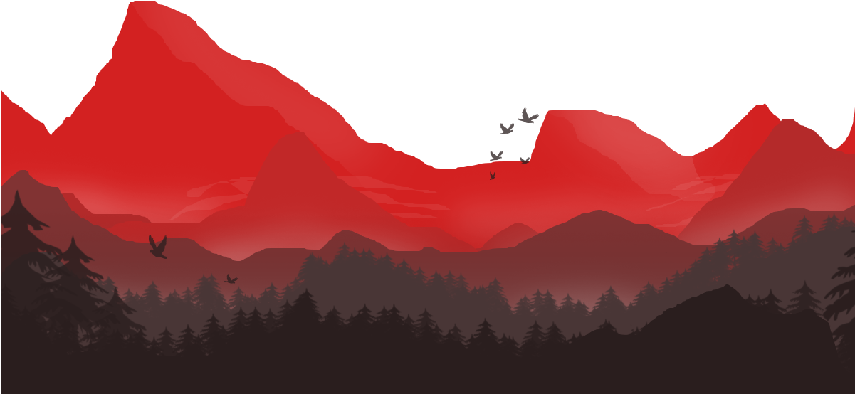 Red Mountain Silhouette Sunset