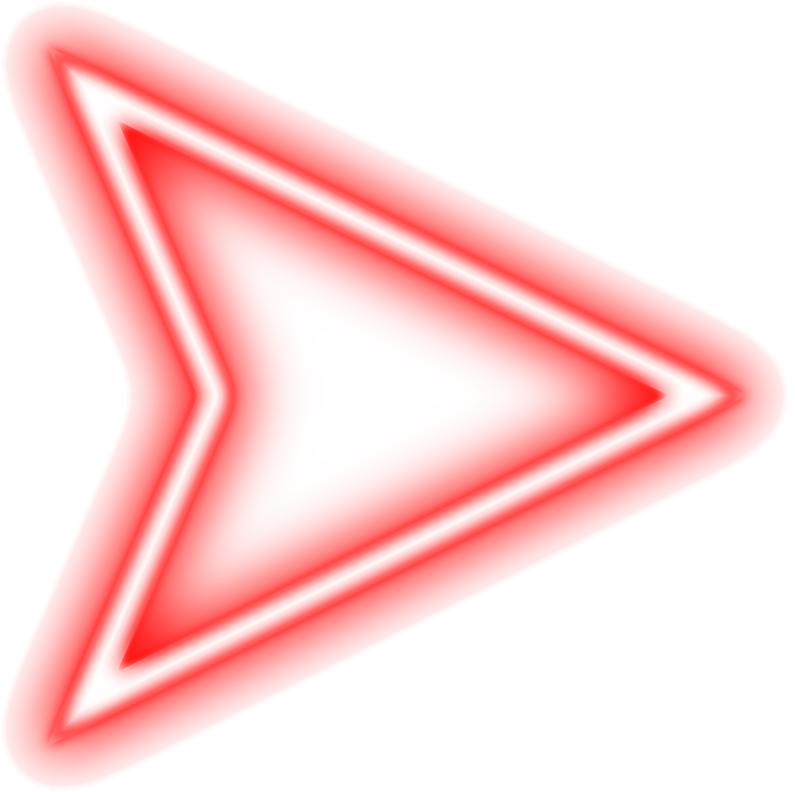 Red Neon Triangle Png, Transparent Png PNG with transparent background