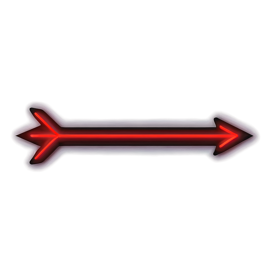 Red Neon Light Arrow Png Mpb