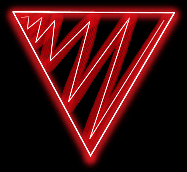 Transparent Red Triangle Png - Red Neon Triangle Png, Png Download PNG with transparent background