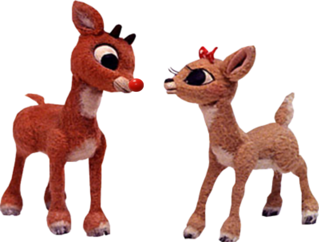 Red Nosed Reindeerand Friend Toy Figures