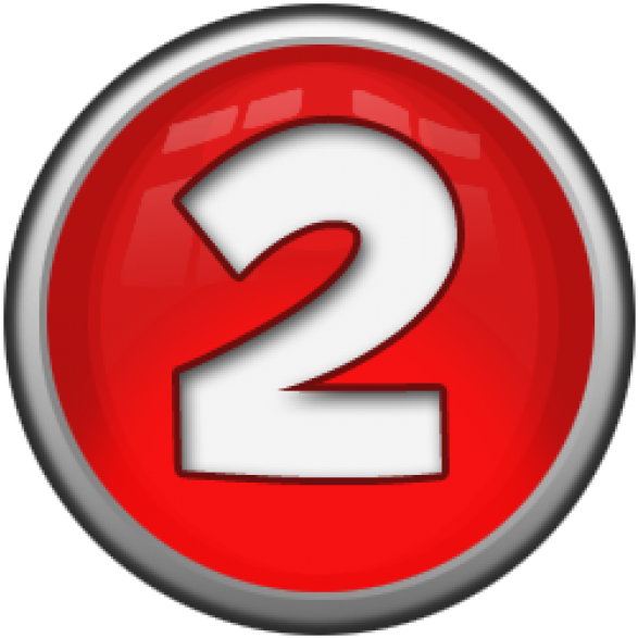 Red Number2 Button