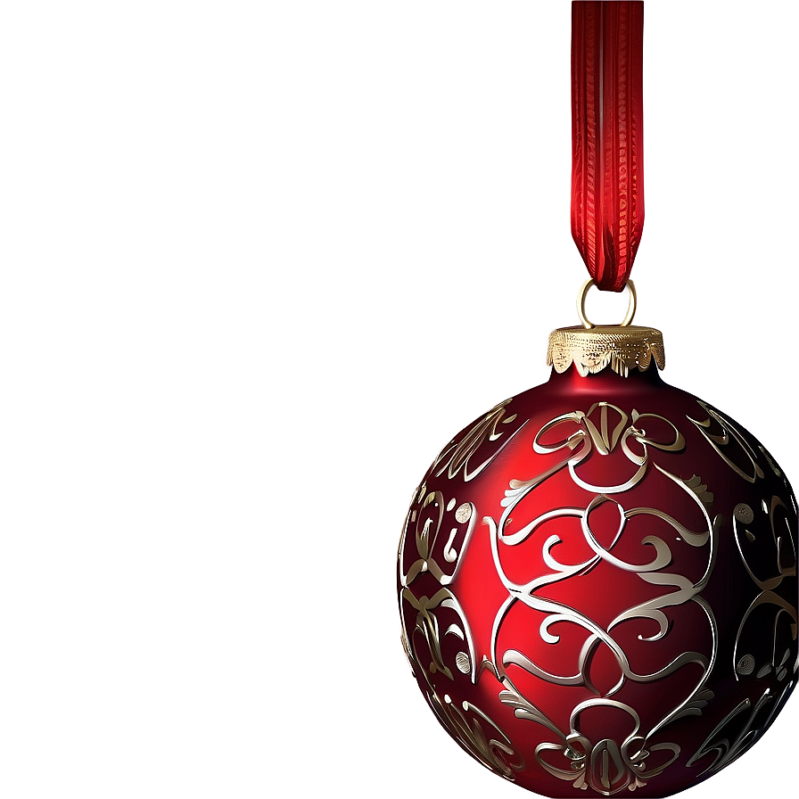 Red Ornament Decoration Png 25