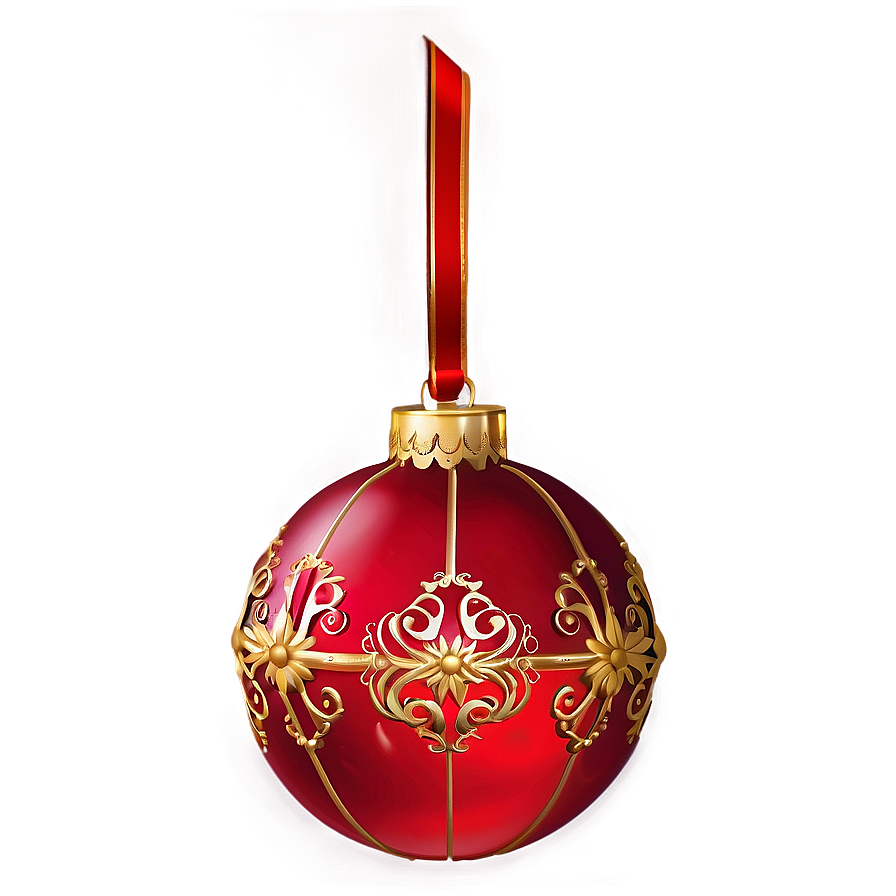 Red Ornament PNG 24 PNG image with a transparent background, free high-resolution download