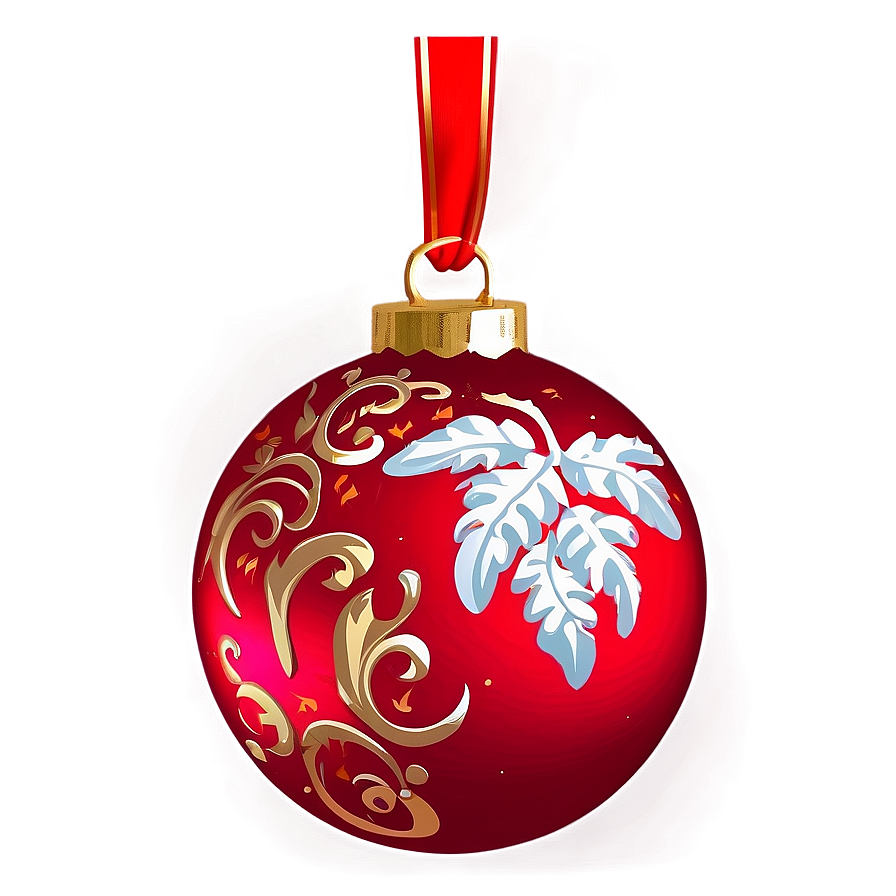 Red Ornament Png 64