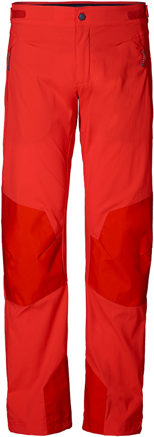 Red Outdoor Hiking Pants PNG with transparent background