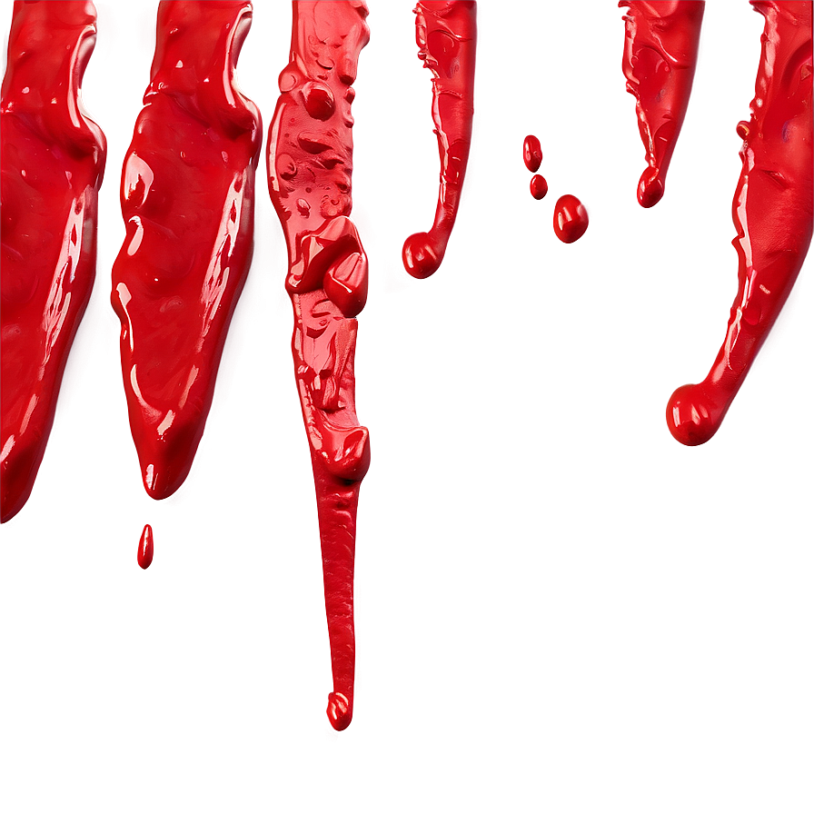 Red Paint Stroke Png 05252024