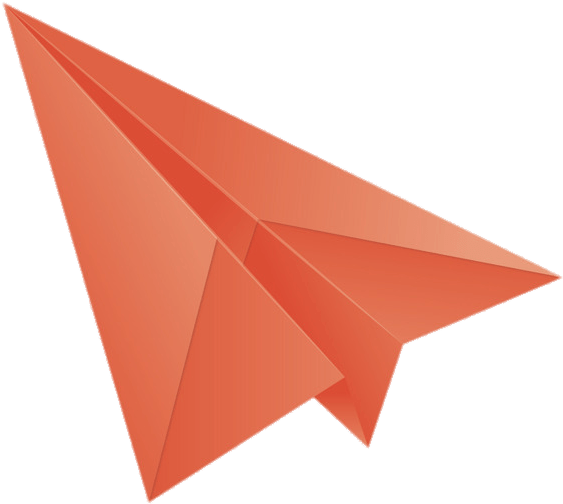 Red Paper Plane Graphic