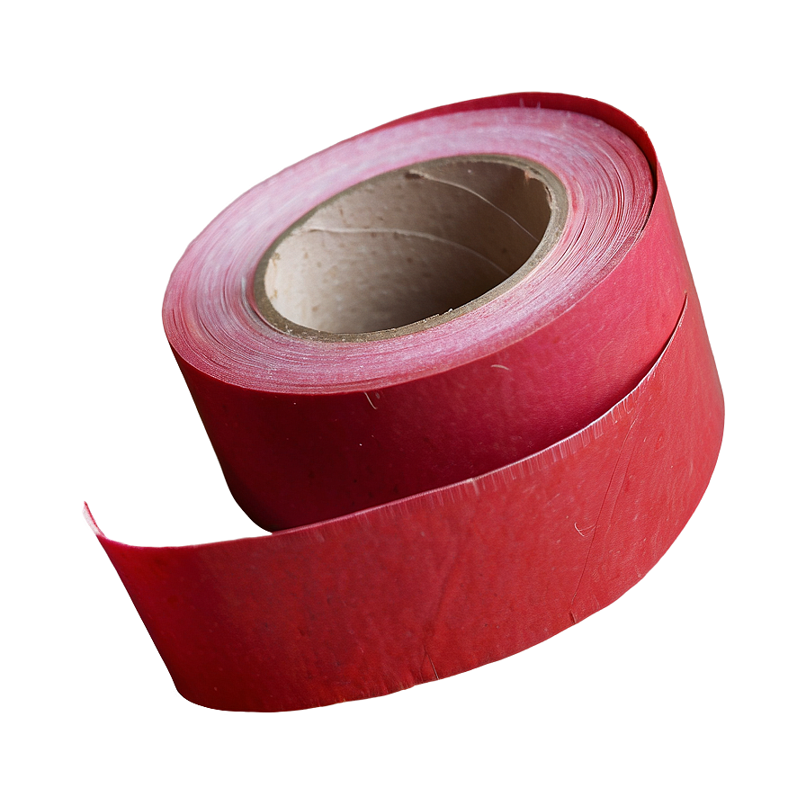 Red Paper Tape Png 06132024