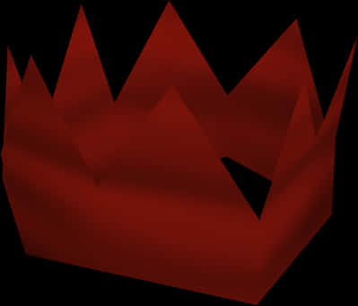 Red Party Hat3 D Render