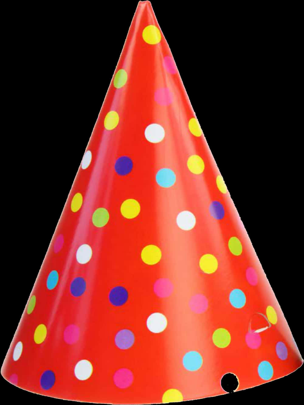 Red Party Hatwith Polka Dots