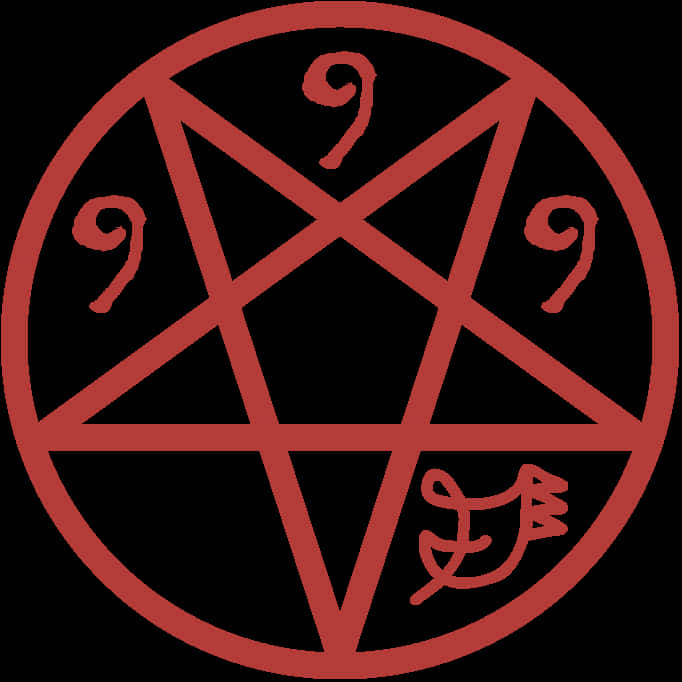 Red Pentagram Symbol