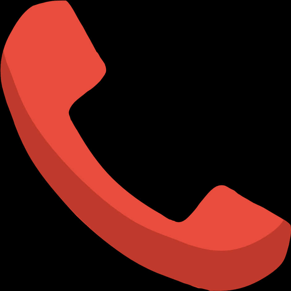 Red Phone Icon Graphic