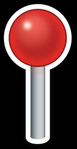 Red Pin Emoji PNG with transparent background
